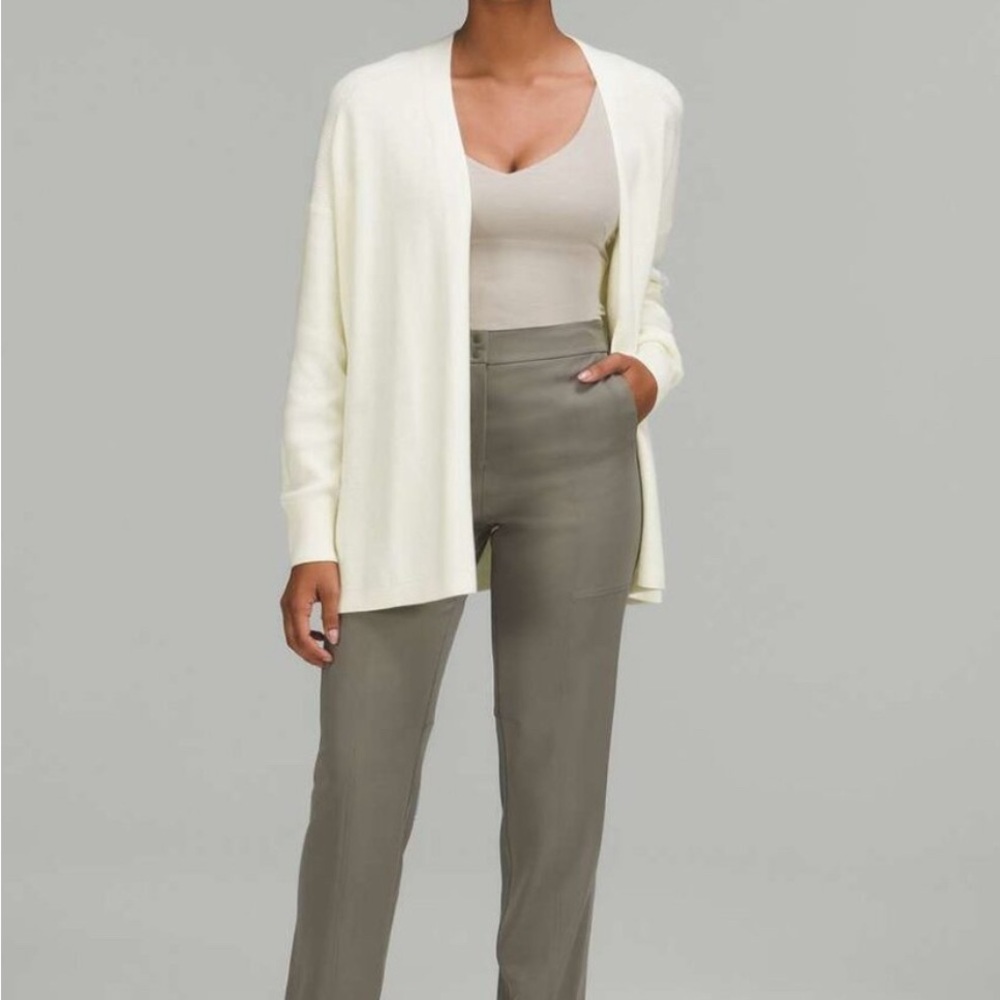 Lululemon Side Slit Sweater Wrap Lemon Sorbet - size 10